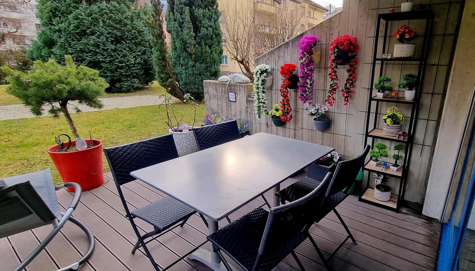 Appartement Avec Terrasse Sion Dış mekan fotoğraf